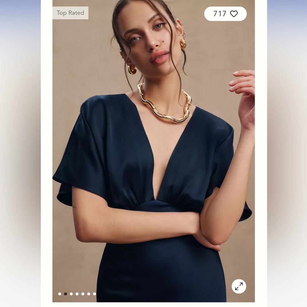 COPY - BHLDN Navy Bridesmaid Dress with tags
